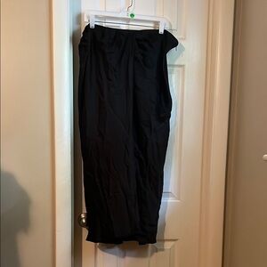 Banana Republic Brown Ruched Silk Midi Pencil Skirt